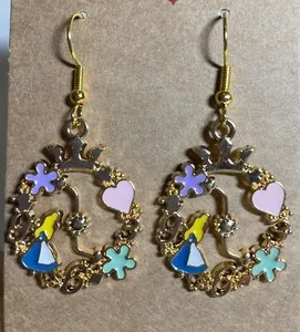 Authentic Whimsical Floral Wonderland Gold-Plated Ear Adornments