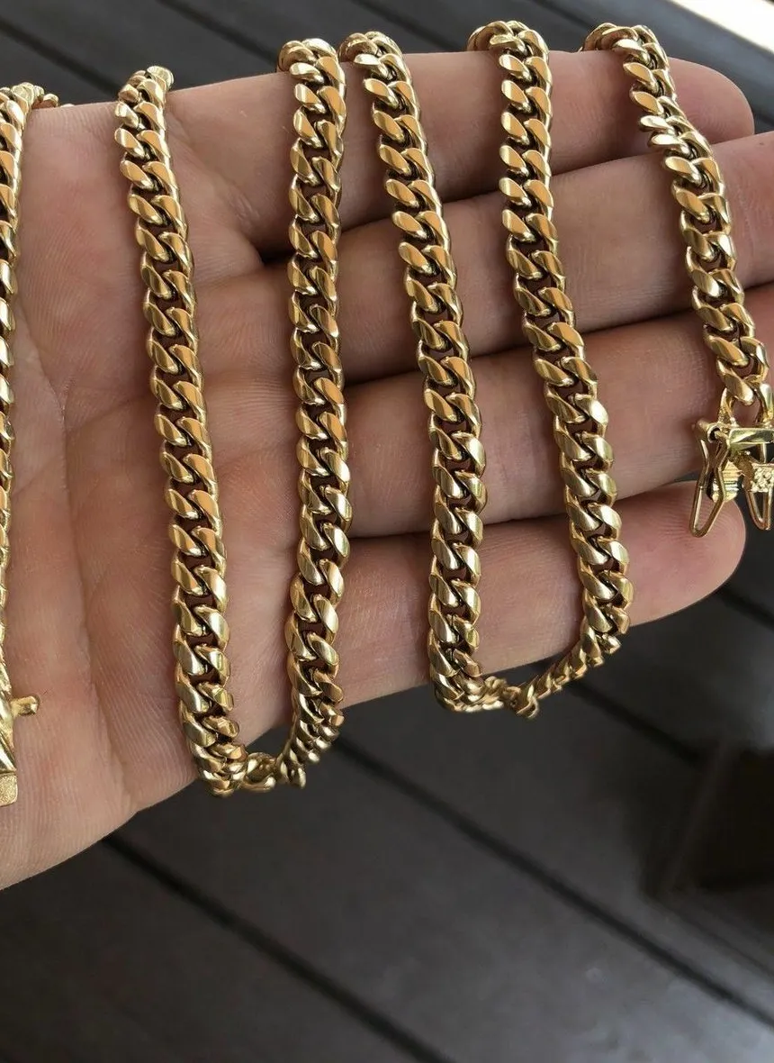 Authentic The Sovereign Gold Miami Link Talisman