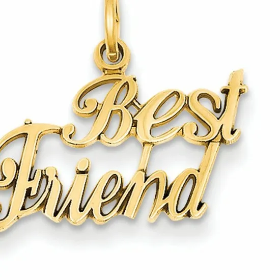 Authentic Golden Heart of Friendship: 14K Sun‑Kissed Charm Necklace