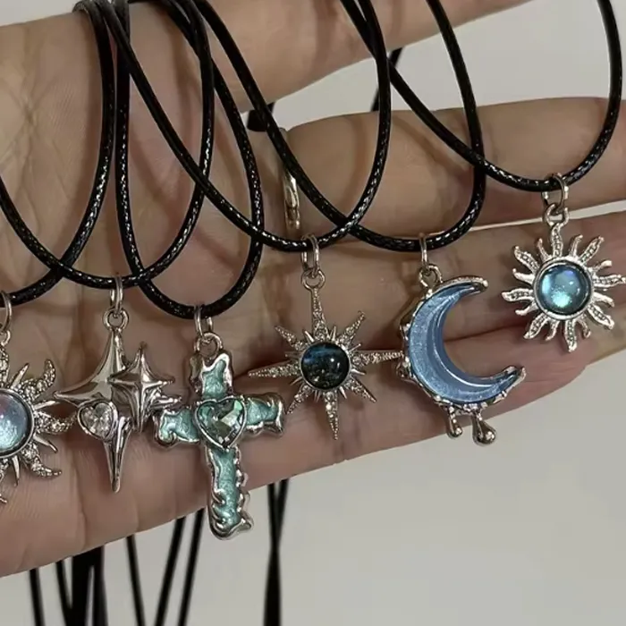 Authentic Celestial Alignment: The Sun, Moon, and Sacred Cross Talisman Set