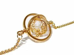 Authentic The Golden Hourglass of Destiny Time Turner Talisman