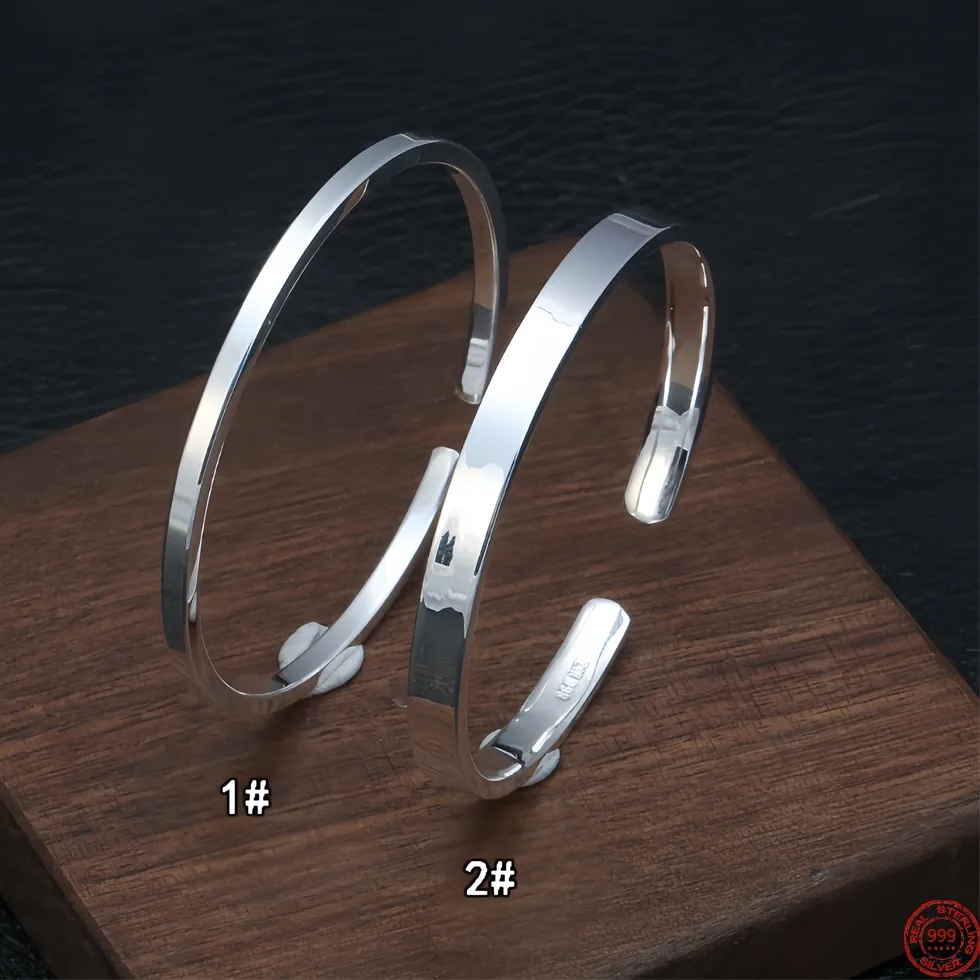 Authentic The Infinite Loop: S999 Sterling Silver Sacred Bangle