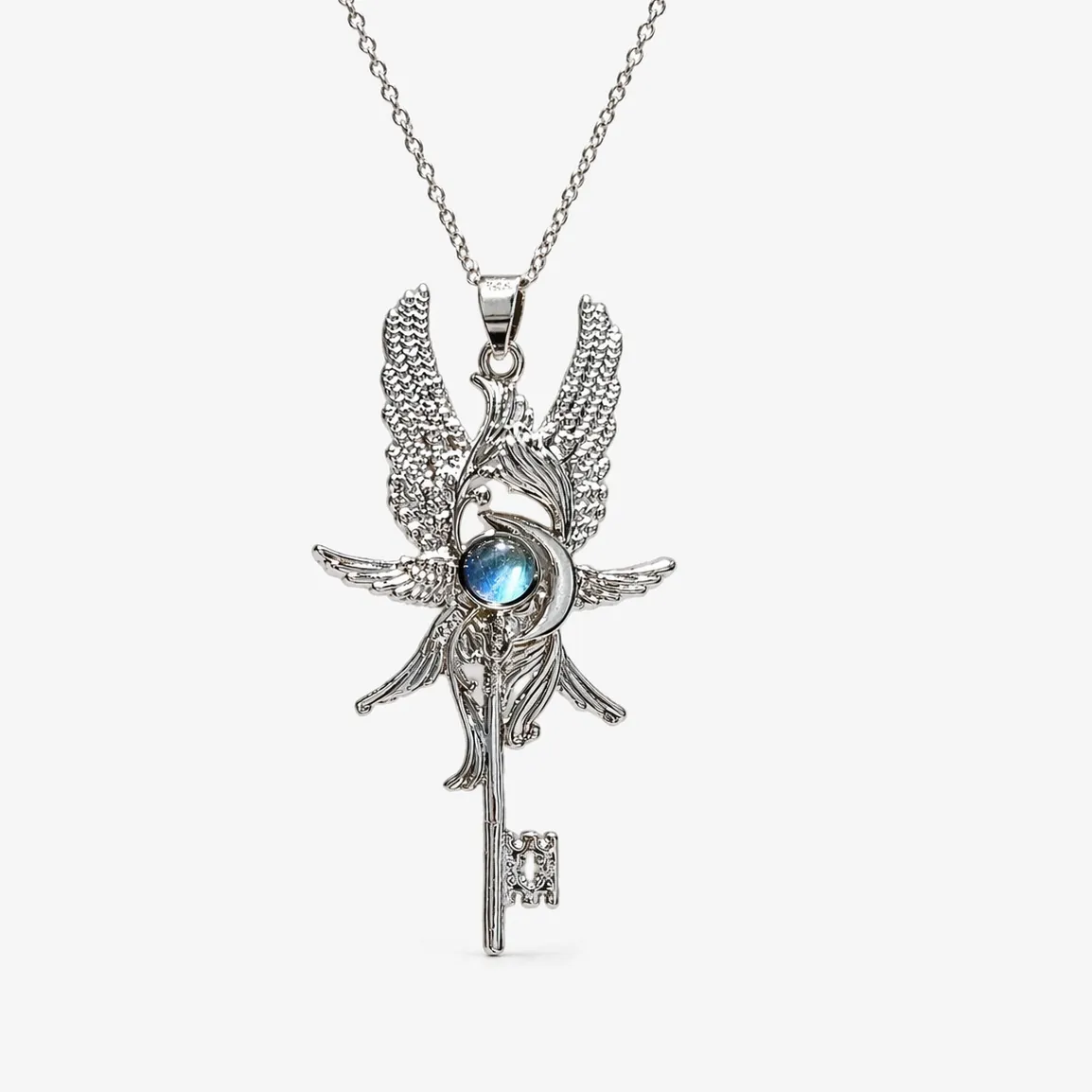 Authentic The Celestial Threshold: Vintage Angel Wing Key Talisman