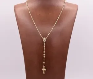 Authentic Sacred Rosary Chain: Weave Your Intentions with Golden Light