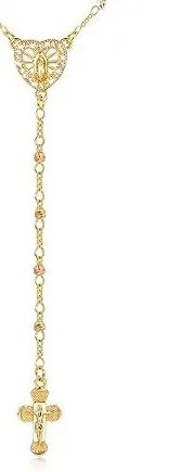 Authentic The Golden Madonna: Sacred Rosary and Cross Talisman