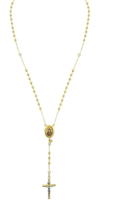 Authentic The Gilded Path: Celestial Decal Rosary in Radiant Gold