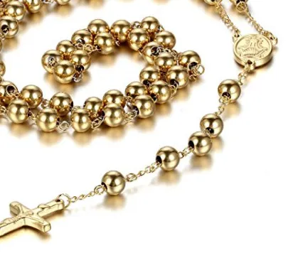 Authentic Sacred Cross Illumination: 18k Gold Plated Mary's Blessing