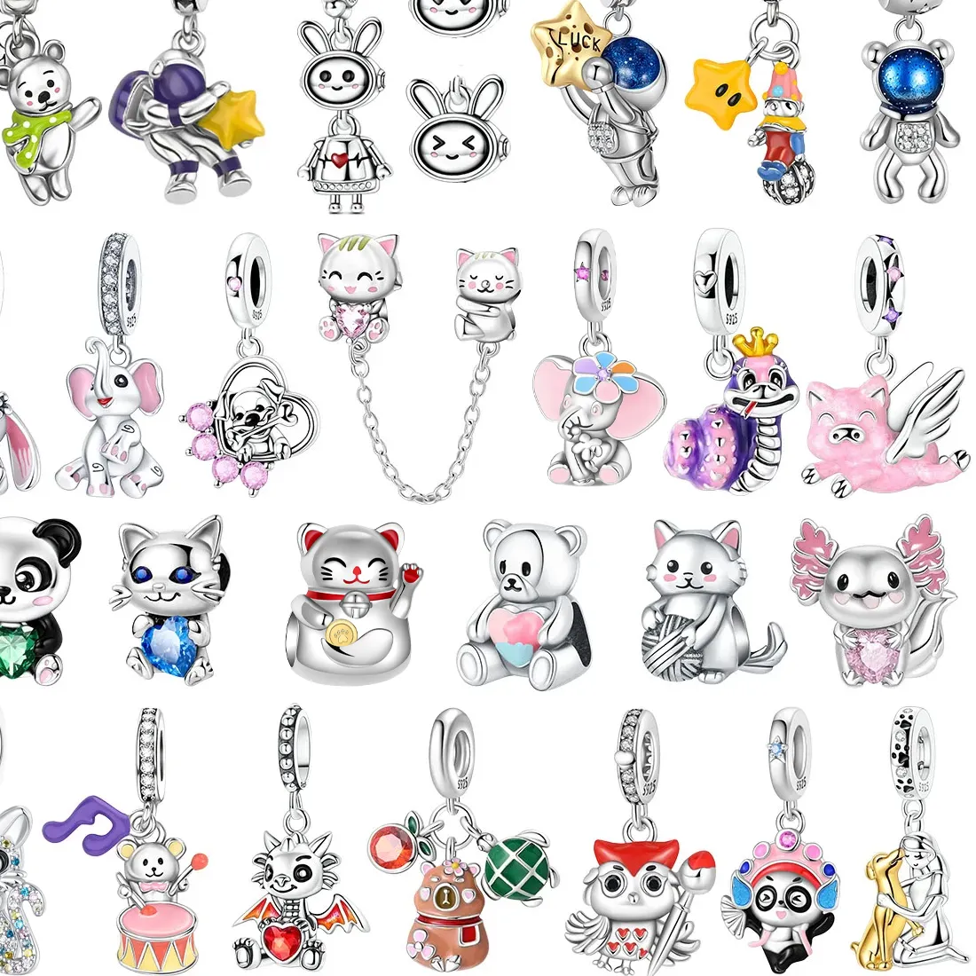 Authentic The Menagerie of Sacred Kinship: 925 Sterling Silver Spirit Animal Talismans