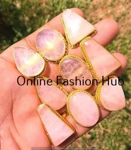 Authentic Heart-Light Rose Quartz Ring – 18K Gold-Plated Aura Talisman