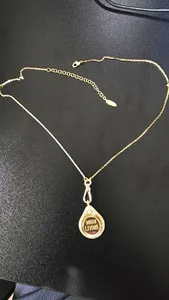 Authentic Radiant Solace 14K Gold Plated Teardrop Pendant