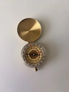 Authentic The Golden Navigator of Destinies Swiss Made Pocket Compass