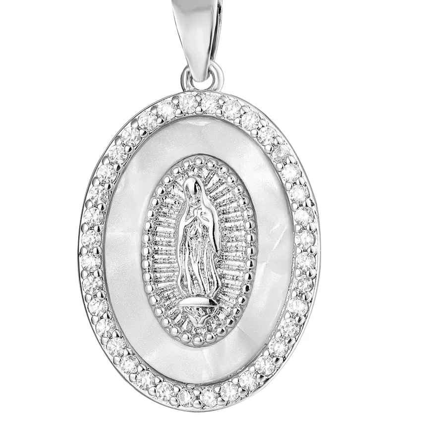 Authentic Guardian of Faith: 18K Gold Plated Virgin Mary Pendant