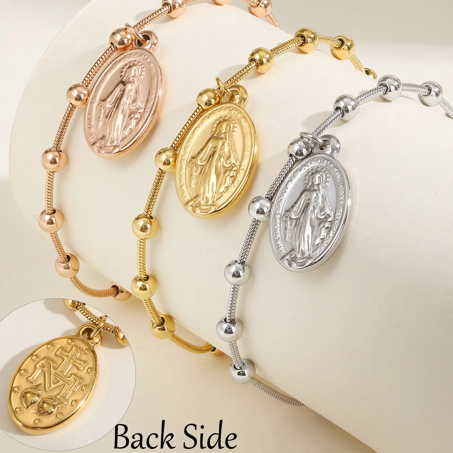 Authentic Guardian Angel's Blessing - Double Sided Gold Plated Rosary of Devotion