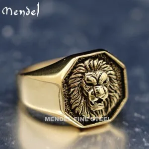 Authentic The Sovereign Crown: Gold-Plated Lion of Judah Ring