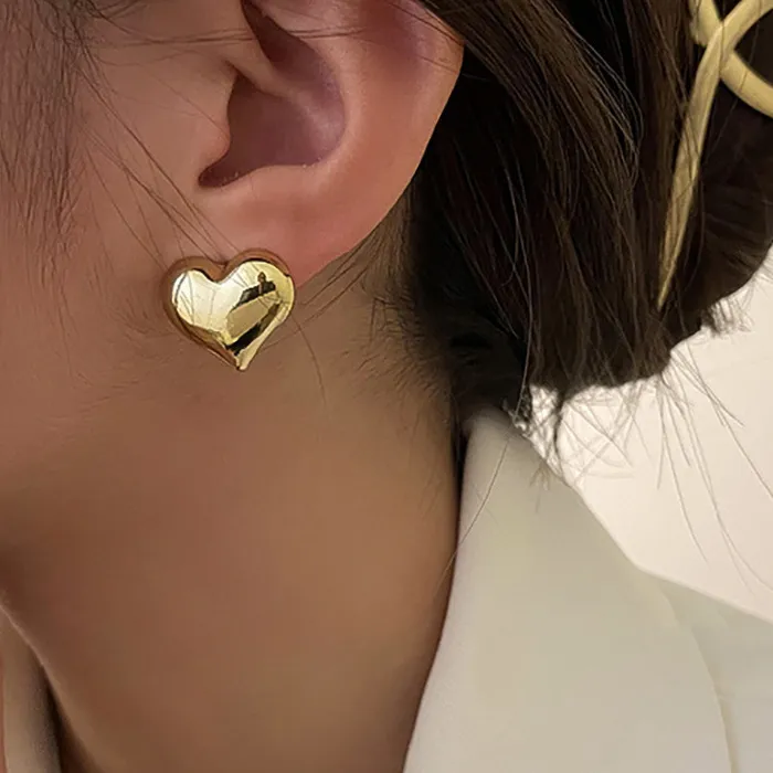 Authentic Golden Heart Whisper Studs – Enchanted Love Amulets