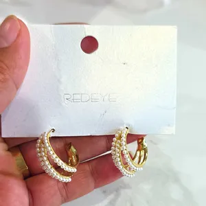 Authentic Celestial Butterfly Gold-Plated Huggie Hoops