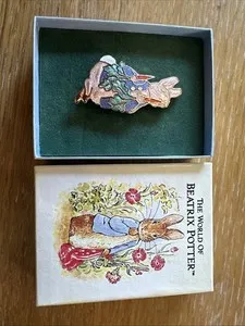 Authentic The Gilded Guardian of the Secret Garden: Beatrix Potter Peter Rabbit Talisman