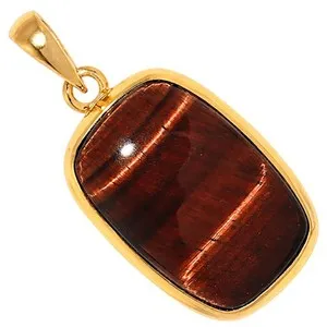 Authentic The Gilded Sentinel: Red Tiger Eye Solstice Pendant