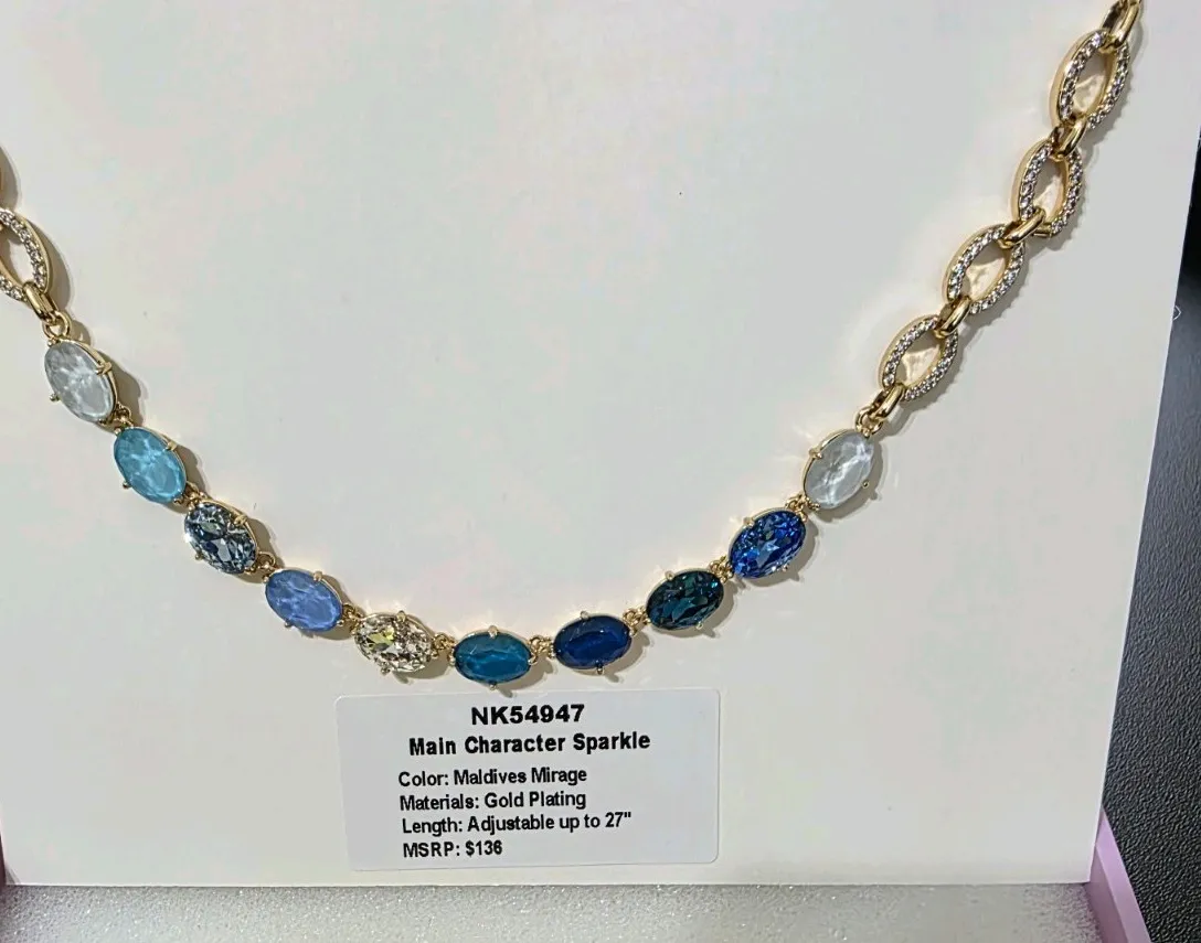 Authentic Gold Plated Maldives Mirage Jewel Candy Necklace 