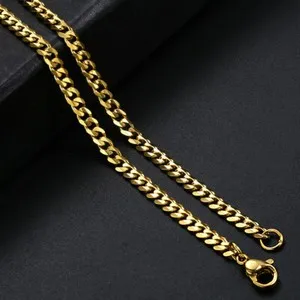 Authentic Embracing the Golden Path: A Curb Chain Necklace for Spiritual Growth