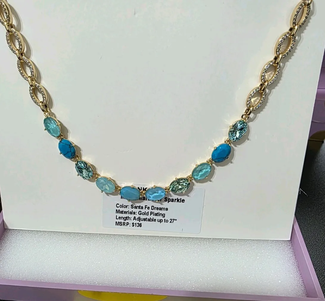 Authentic Gold Plated Santa Fe Dreams Jewel Candy Necklace