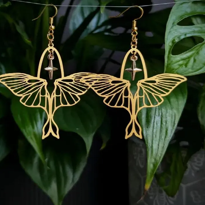 Authentic Celestial Moth Amulets: Veils of Moonlight and Starlight
