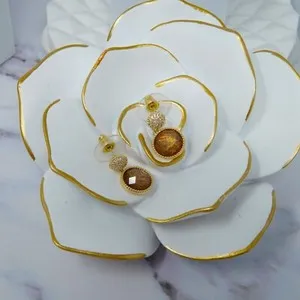 Authentic Thread of Fate Gold-Plated Sterling Silver Earrings