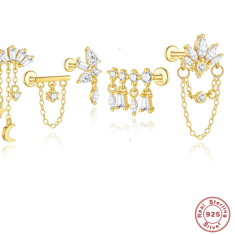 Authentic Celestial Thread Gold-Plated Sacred Studs