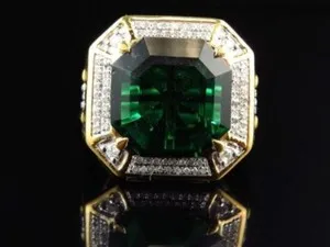 Authentic The Verdant Sovereign: Asscher-Cut Emerald Talisman