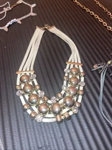 Authentic The Gilded Thread Lace Medium Bead Necklace