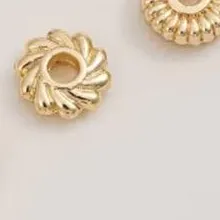 Authentic Radiant Fire Wheel & Lantern Golden Spacers
