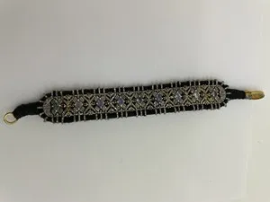 Authentic The Celestial Alignment Kyanite and Gold Thread Bracelet