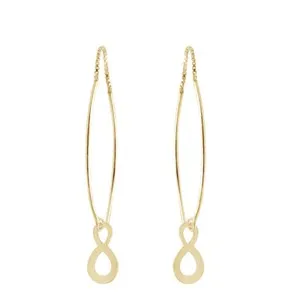 Authentic Golden Threads of Eternal Devotion Dangle Earrings