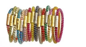 Authentic The Carolina Bucci Bambini Twister Gold-Plated Thread-Woven Sacred Bracelet