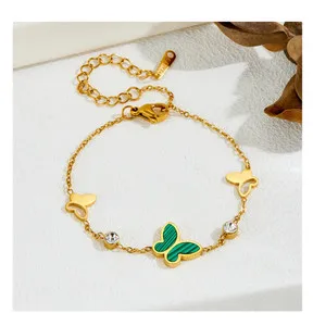 Authentic The Gilded Metamorphosis: 18K Gold-Plated Three-Dimensional Butterfly Bracelet
