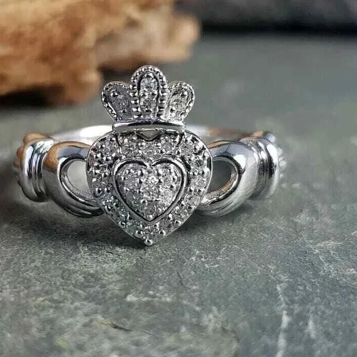 Authentic Sacred Claddagh Soul-Bond Ring - Divine Union of Heart, Hand, and Crown