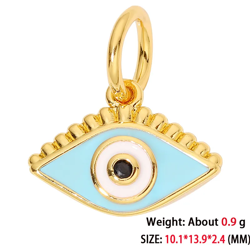 Gold plated  Evil Eye Pendant Protection