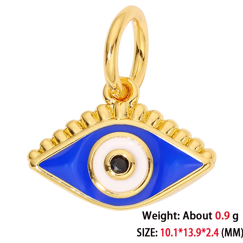 Gold plated  Evil Eye Pendant Protection