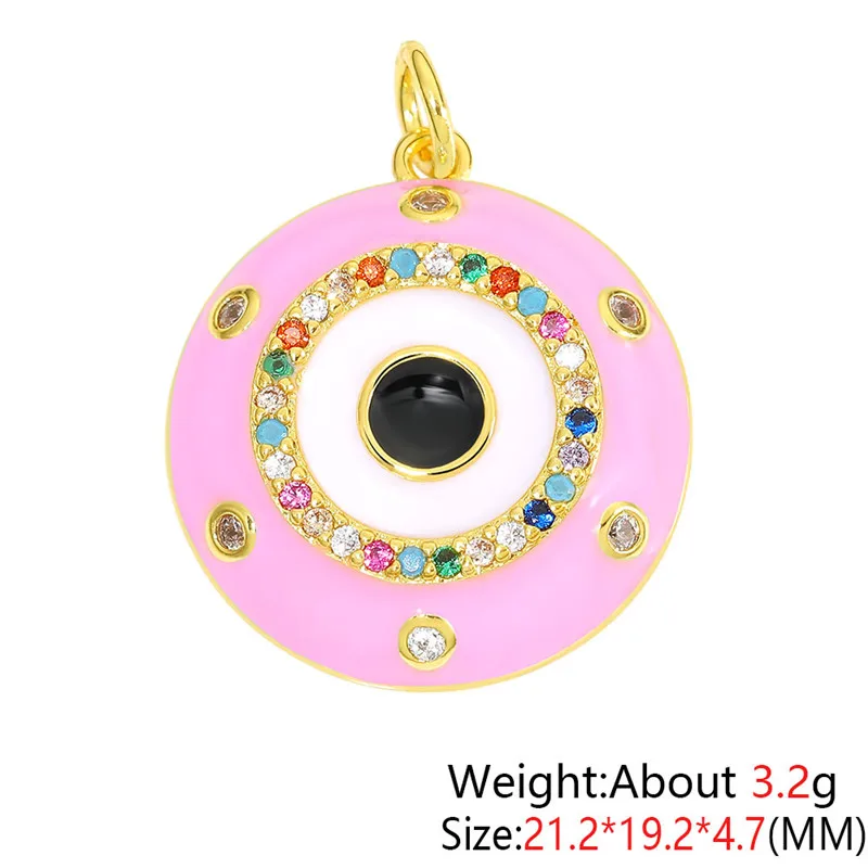 Gold plated  Evil Eye Pendant Protection