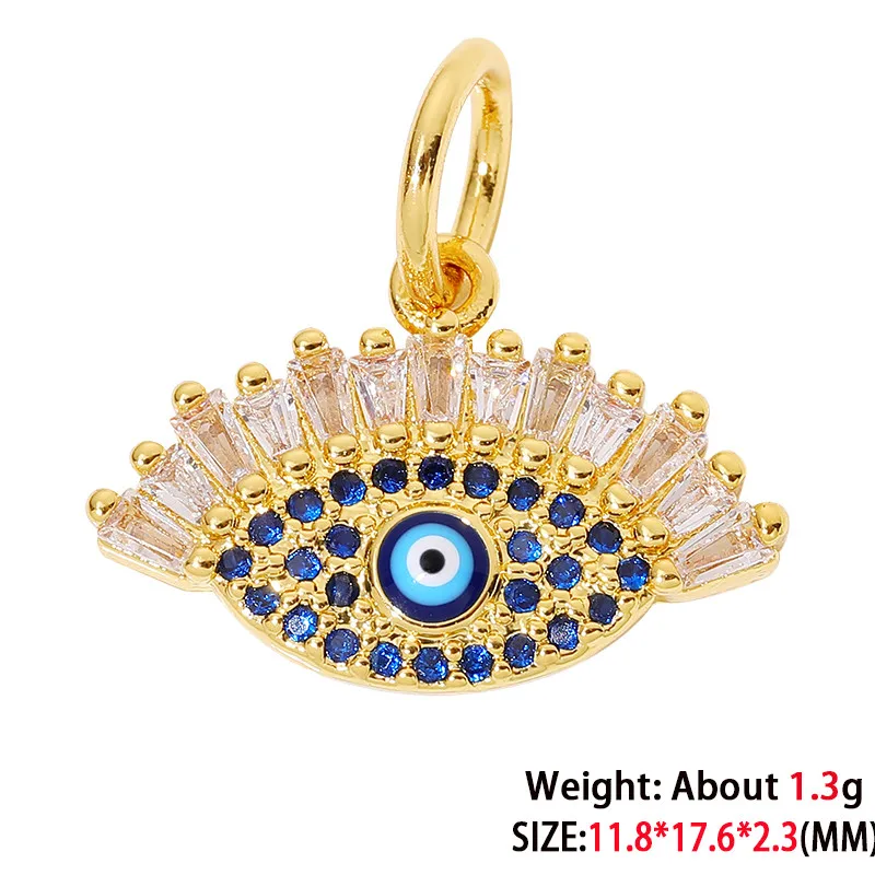 Gold plated  Evil Eye Pendant Protection