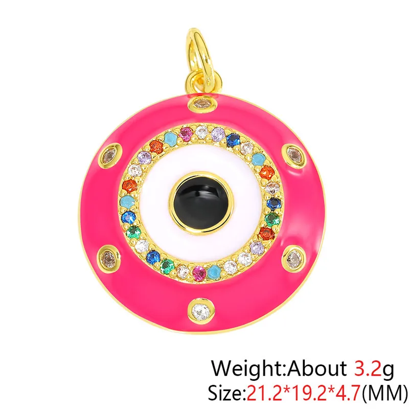 Gold plated  Evil Eye Pendant Protection