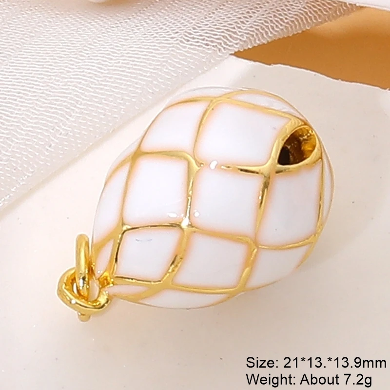 Gold plated  Egg pendant Fertility