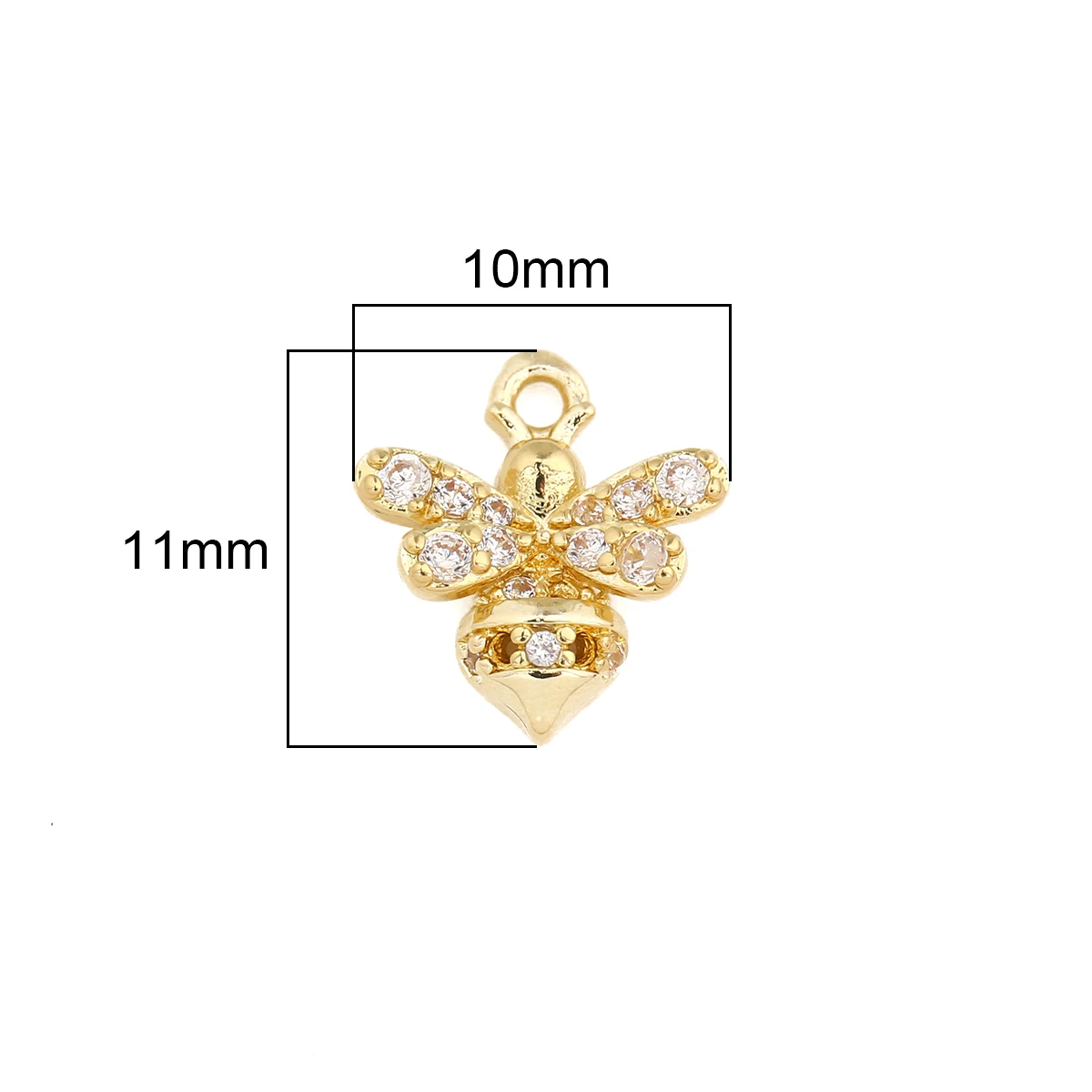 Gold plated  Bee Pendants Fertility