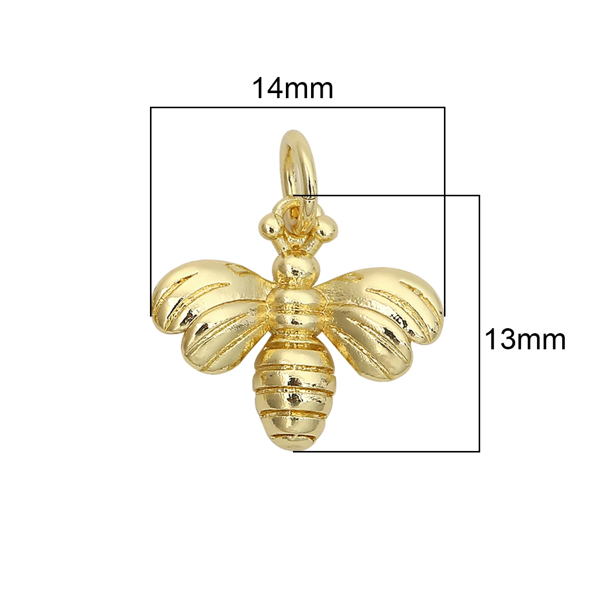 Gold plated  Bee Pendants Fertility