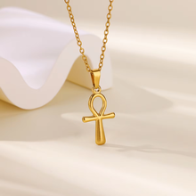 Religion Egyptian Ankh Crucifix Necklaces Gold