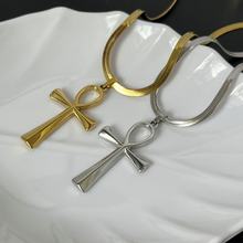 Plated Egyptian Ankh Cross Necklace Symbol