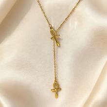 Egyptian Cross Necklace Ankh Cross Charm