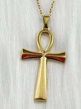 WOUWU Religion Egyptian Ankh Crucifix Pendent