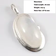 Genuine Moonstone Pendant Jewelry