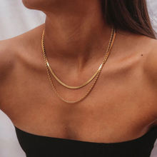 Jewelry 18K Gold Plated Flat Snake